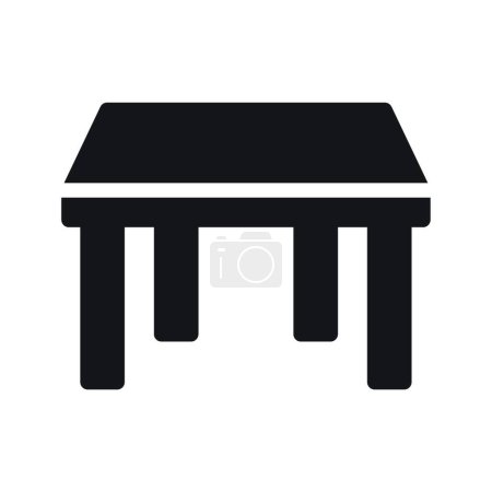 Illustration for Table icon, vector illustration simple design - Royalty Free Image