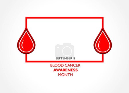 Téléchargez les illustrations : Blood Cancer Awareness Month observed in September. - en licence libre de droit