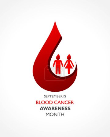Ilustración de Blood Cancer Awareness Month observed in September. - Imagen libre de derechos