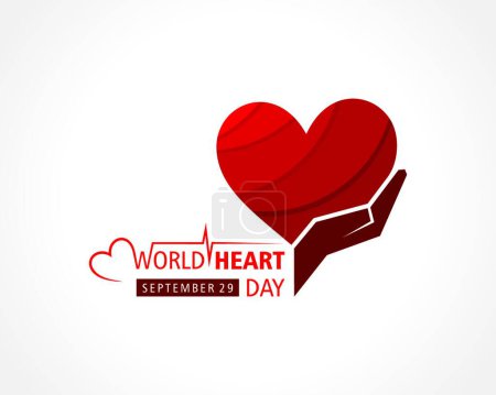 Illustration for "World Heart Day observed on 29 September" - Royalty Free Image