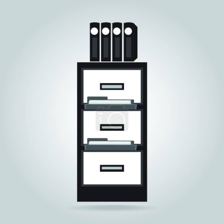 Illustration for "Cabinet icon", vector illustration - Royalty Free Image