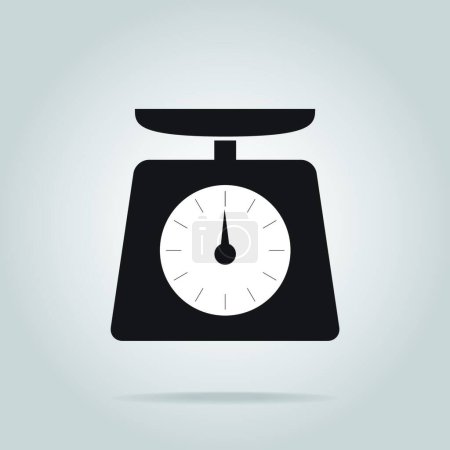 Illustration for "Weight scale icon, symbol illustration" - Royalty Free Image