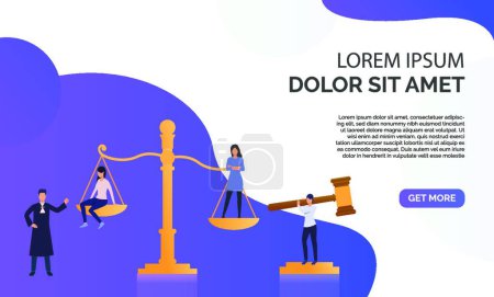 Illustration for Federal law presentation  illustration, vector illustration simple design - Royalty Free Image