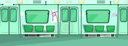 Illustration for Subway vector illustration simple design - Royalty Free Image