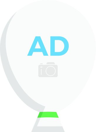 Ilustración de "anunciar "ilustración del vector del icono web - Imagen libre de derechos