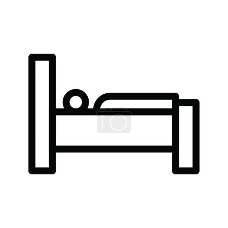 Illustration for Man sleep icon, vector illustration simple design - Royalty Free Image