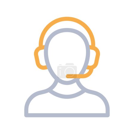 Illustration for Customer care icon, vector illustration simple design - Royalty Free Image