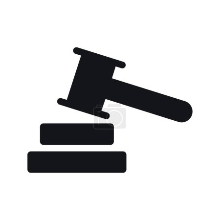 Photo for Law gavel icon, vector illustration simple design - Royalty Free Image
