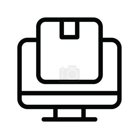 Illustration for "parcel " icon, vector illustration - Royalty Free Image
