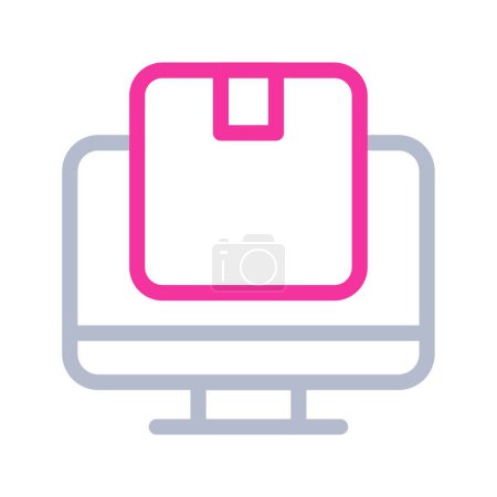 Illustration for "parcel " web icon vector illustration - Royalty Free Image