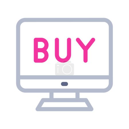 Ilustración de "compras en línea "icono web vector ilustración - Imagen libre de derechos