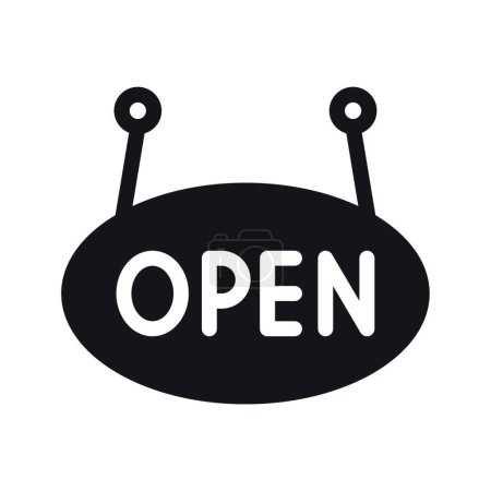 Illustration for "open board " web icon vector illustration - Royalty Free Image