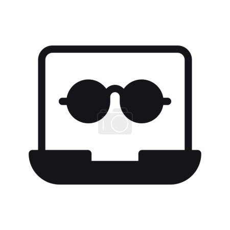 Illustration for "laptop " icon, vector illustration - Royalty Free Image