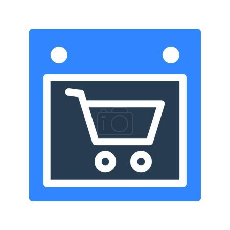 Illustration for Online shopping icon vector illustration - Royalty Free Image