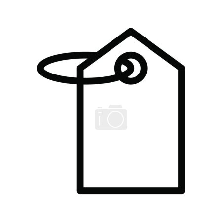 Illustration for Label icon vector illustration - Royalty Free Image