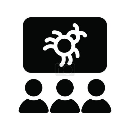 Ilustración de Virus Icono, ilustración vectorial - Imagen libre de derechos
