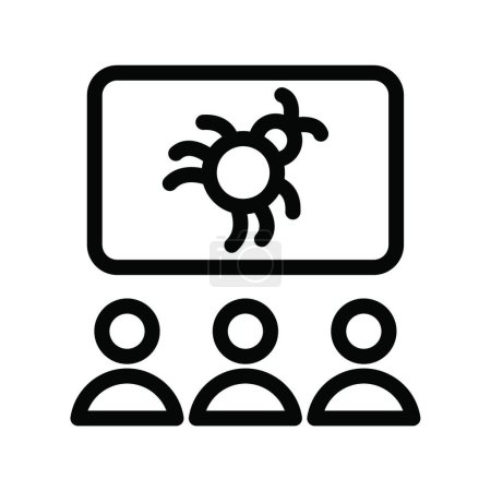 Illustration for Virus icon, vector illustration - Royalty Free Image