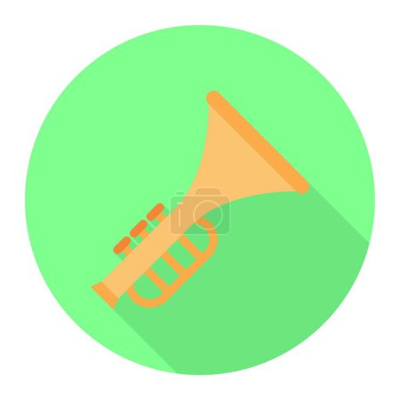 Illustration for Trumpet icon vector illustration - Royalty Free Image