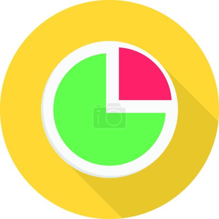 Illustration for Pie graph icon vector illustration - Royalty Free Image