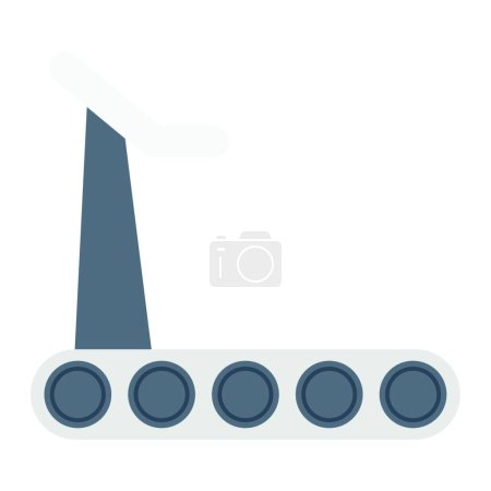 Illustration for Treadmill icon, vector illustration simple design - Royalty Free Image