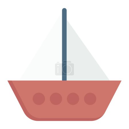 Illustration for Boat icon, vector illustration simple design - Royalty Free Image