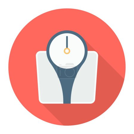Illustration for Weight machine icon, vector illustration simple design - Royalty Free Image