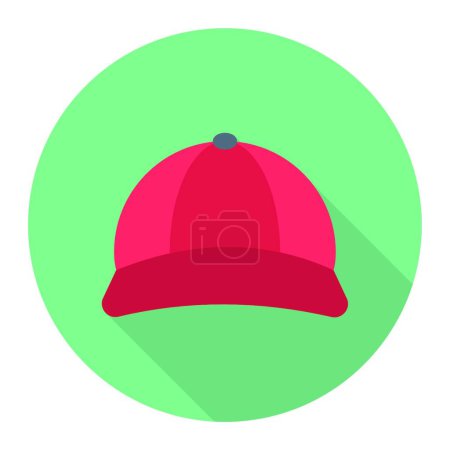 Téléchargez les illustrations : Icône chapeau, illustration vectorielle - en licence libre de droit