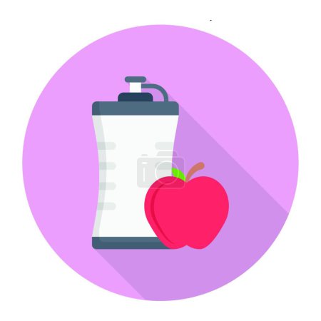 Illustration for Diet concept icon, vector illustration simple design - Royalty Free Image
