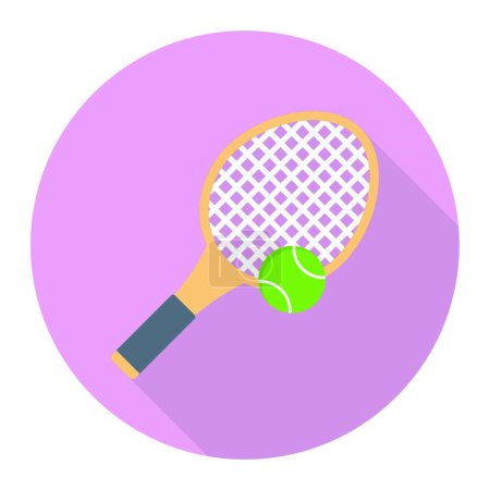 Illustration for Racket icon, vector illustration simple design - Royalty Free Image
