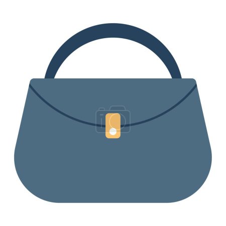 Téléchargez les illustrations : Icône de sac à main d'embrayage, illustration vectorielle design simple - en licence libre de droit