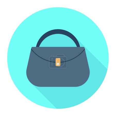 Téléchargez les illustrations : Icône de sac à main d'embrayage, illustration vectorielle design simple - en licence libre de droit