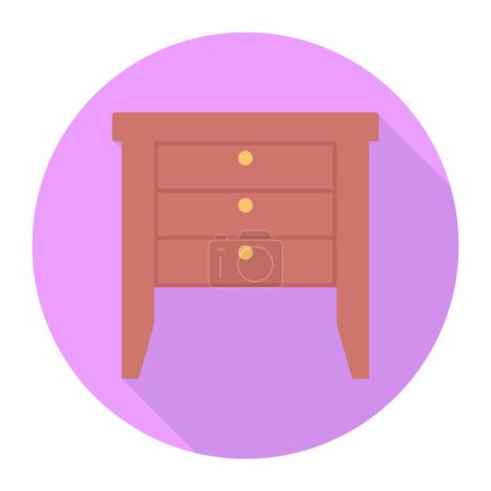 Téléchargez les illustrations : Icône de meubles, illustration vectorielle design simple - en licence libre de droit