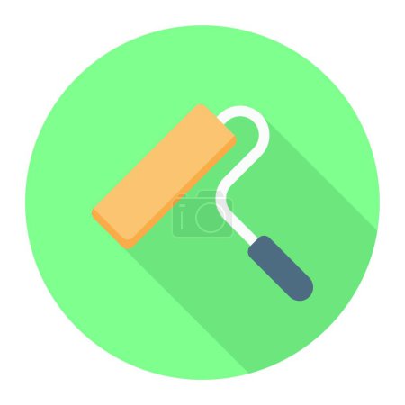 Illustration for Roller paint icon, vector illustration simple design - Royalty Free Image