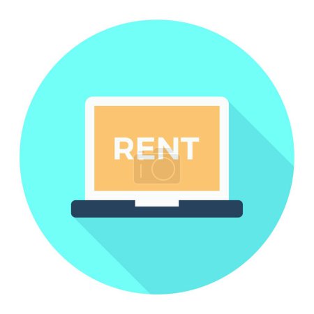 Illustration for Building for rent icon, vector illustration simple design - Royalty Free Image