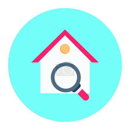 Illustration for Home icon, vector illustration - Royalty Free Image