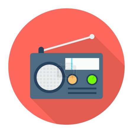 Illustration for Radio icon, vector illustration simple design - Royalty Free Image