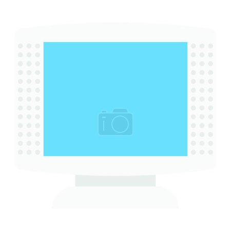 Illustration for "monitor " web icon vector illustration - Royalty Free Image