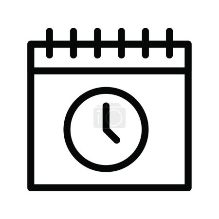 Illustration for "schedule " web icon vector illustration - Royalty Free Image
