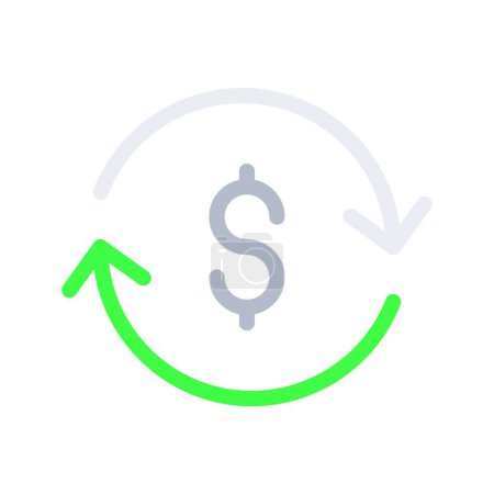 Illustration for Money icon, vector illustration - Royalty Free Image