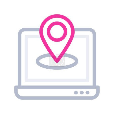 Illustration for Map  icon, vector illustration - Royalty Free Image
