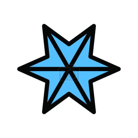 Ilustración de Icono de estrella, ilustración vectorial - Imagen libre de derechos