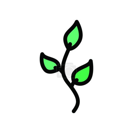 Illustration for Leaves icon, vector illustration - Royalty Free Image