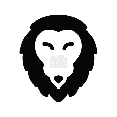 Ilustración de Lion   web icon vector illustration - Imagen libre de derechos