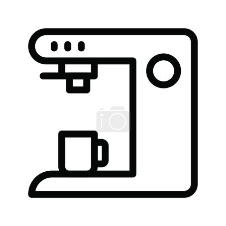 Illustration for Coffee maker icon, web simple illustration - Royalty Free Image