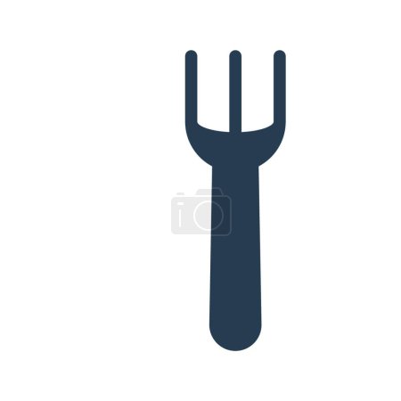 Ilustración de "cuchara "icono plano, ilustración vectorial - Imagen libre de derechos