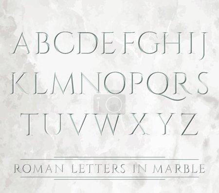 Illustration for Alphabet letters, font alphabet - Royalty Free Image