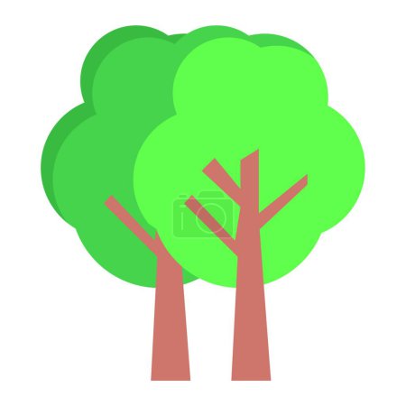 Illustration for "forest " web icon vector illustration - Royalty Free Image