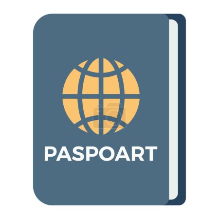 Illustration for Passport web icon vector illustration - Royalty Free Image
