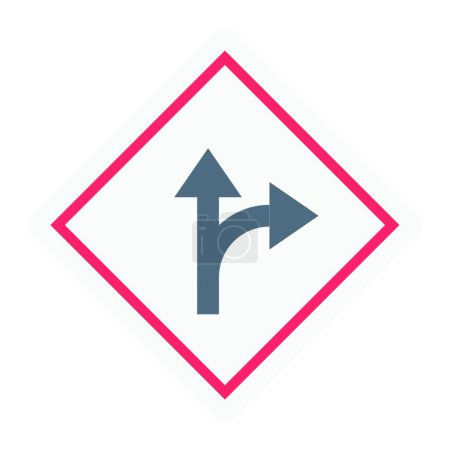 Ilustración de "señal de tráfico "icono vector ilustración - Imagen libre de derechos