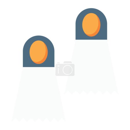 Illustration for "scuba " icon, vector illustration - Royalty Free Image